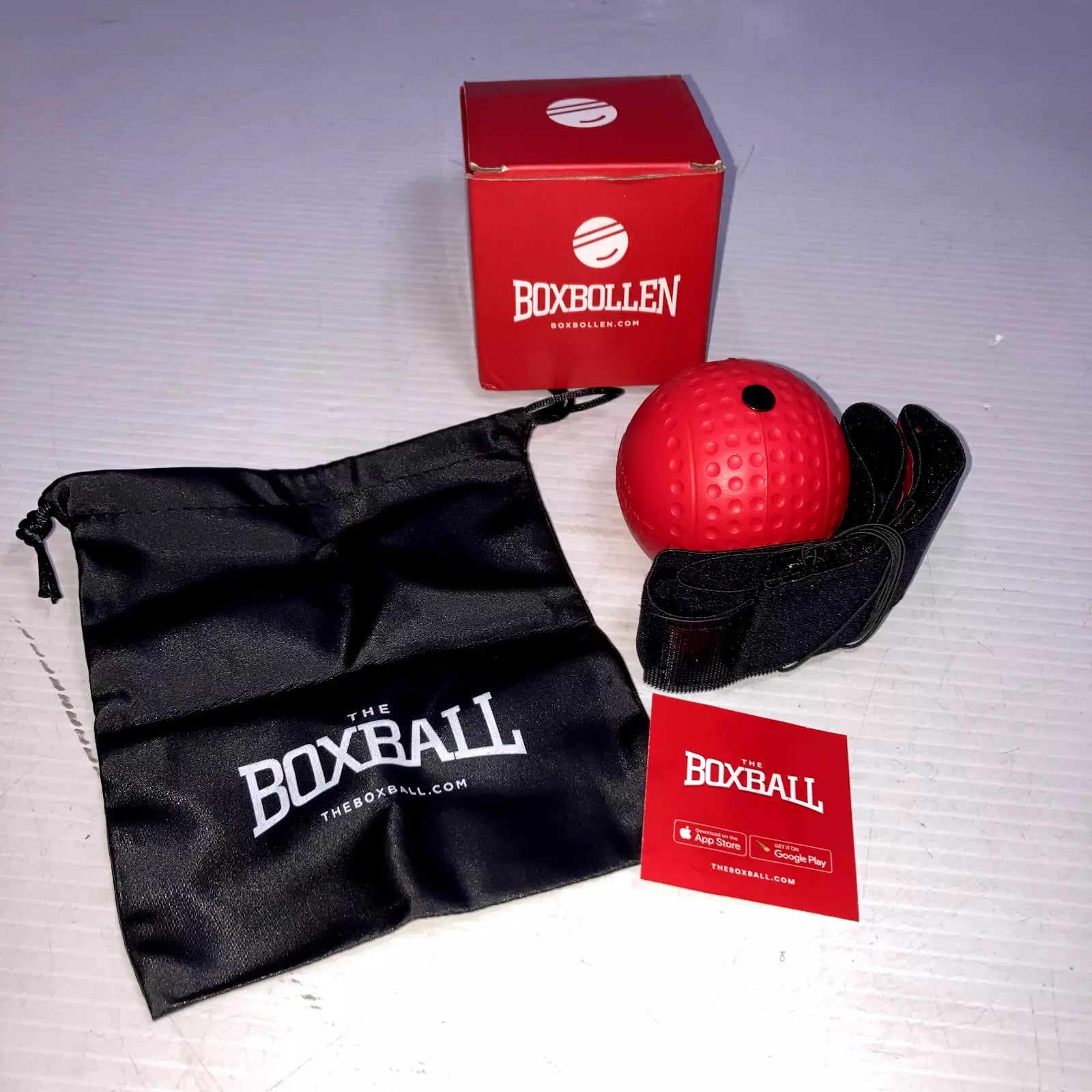 "Knockout Pro Reflex Ball - Celebrity-Approved MMA Boxing Gear with Interactive App & Adjustable Strap"